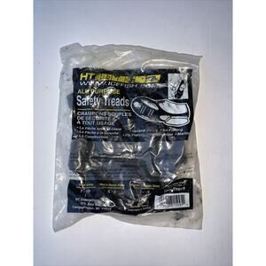 HT Enterprise Men's Shoe Size 5-8 Black Sure Grip Stretch On Cleats 1 Pair NWT